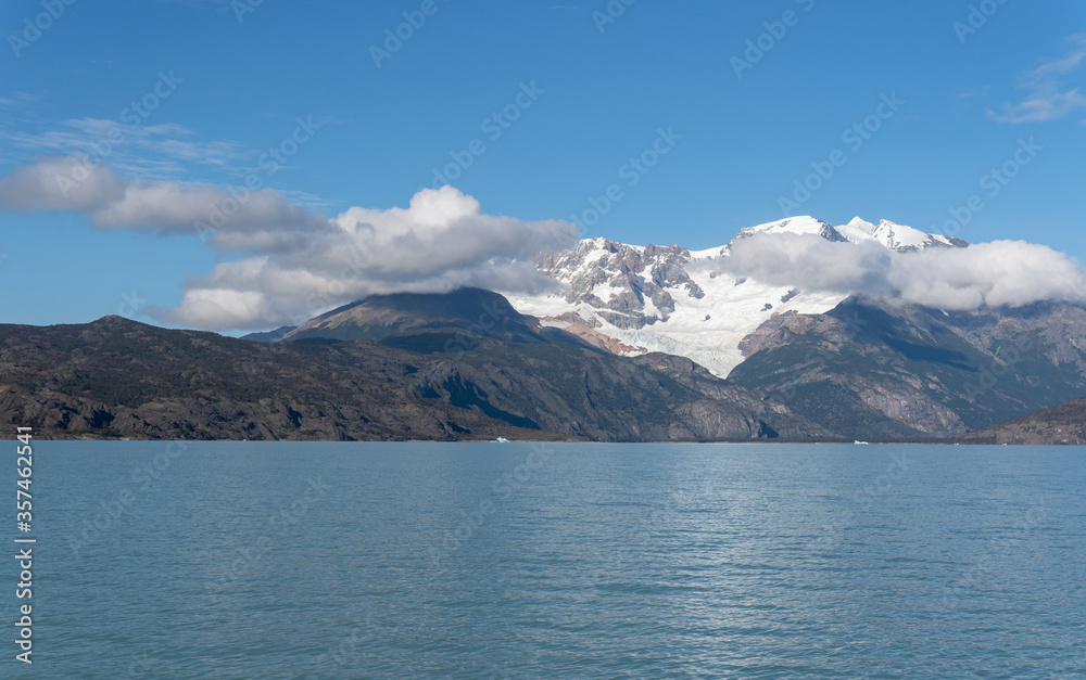 View of the Andes Montains from Argentino Lake