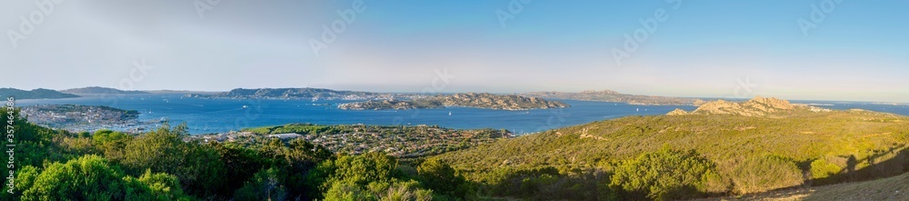 Panorama of the Maddalena of La Archipelago (Sardinia, Italy).