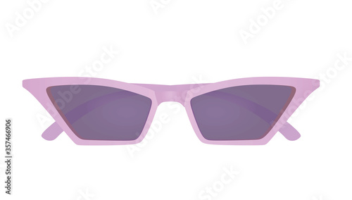 Cat eye sunglasses. vector illustration