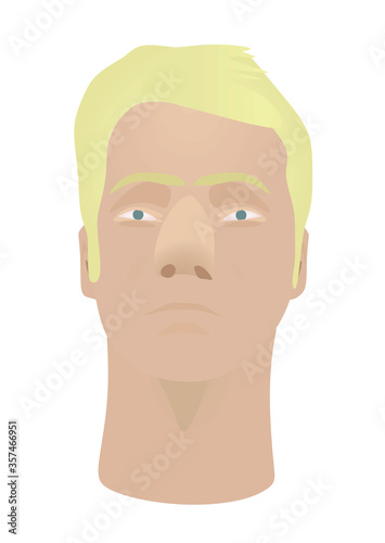 Man face portrait. vector illustration
