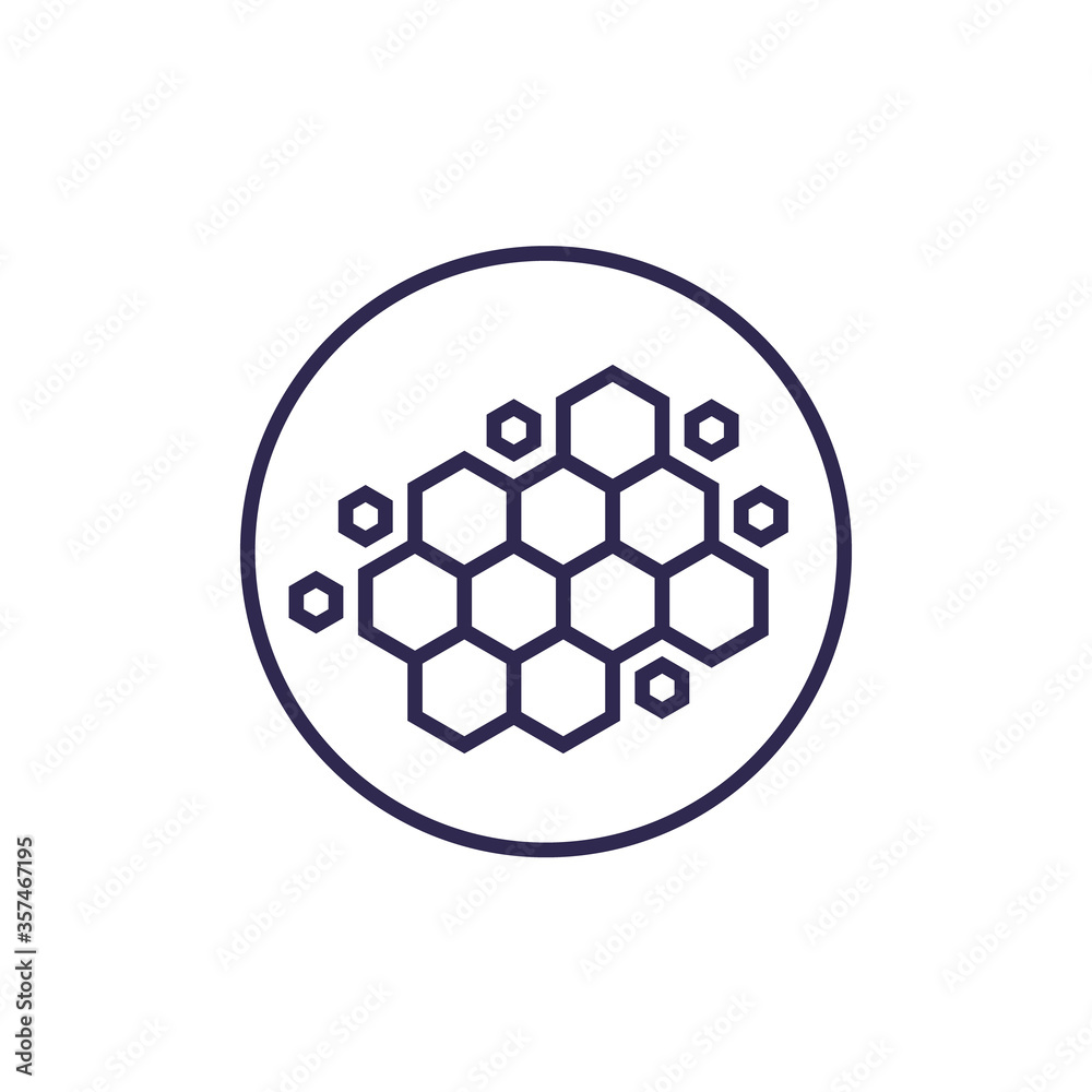 nano materials, nanostructure, vector line icon nano materials, nanostructure, vector line icon