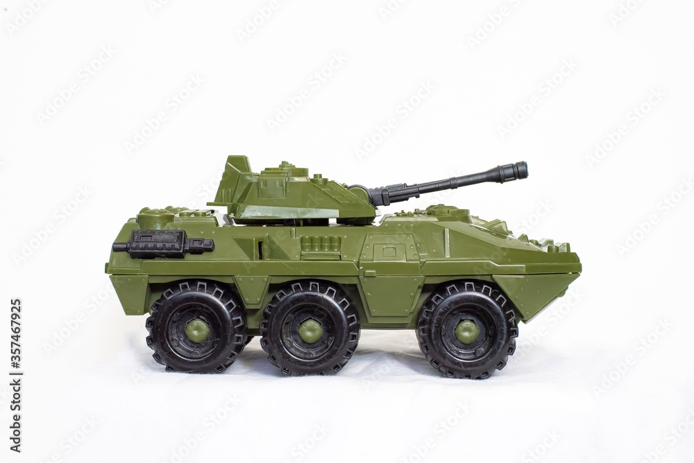 Toy model of an armored car Toy model of an armored car