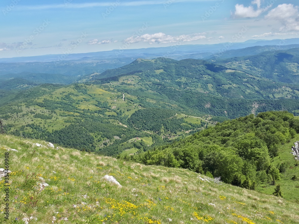 mountain landscape with blue sky mountain landscape with blue sky