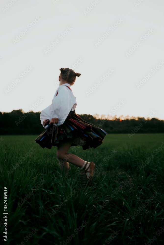 girl in the field