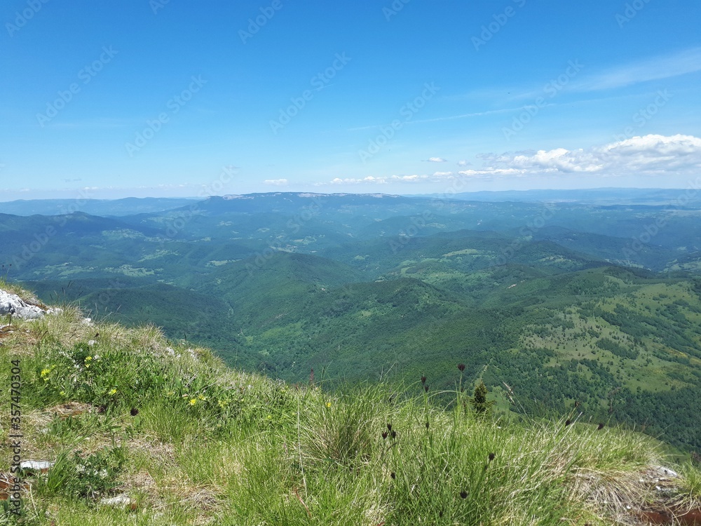 Fototapeta premium mountain landscape with blue sky