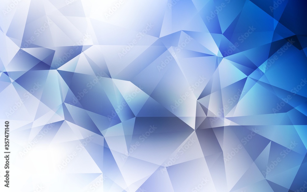 Light BLUE vector polygon abstract layout. Light BLUE vector polygon abstract layout.