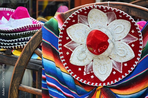 Sombrero and poncho