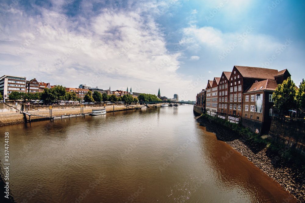 the Weser in Bremen, Germany