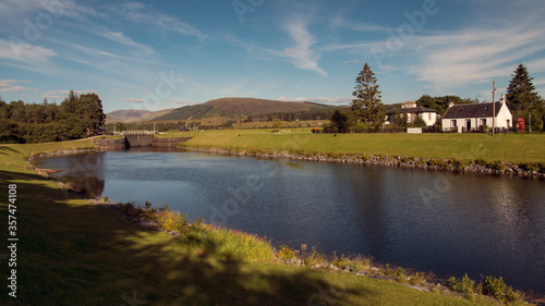 Gairlochy Loch and old Telephone Box photo