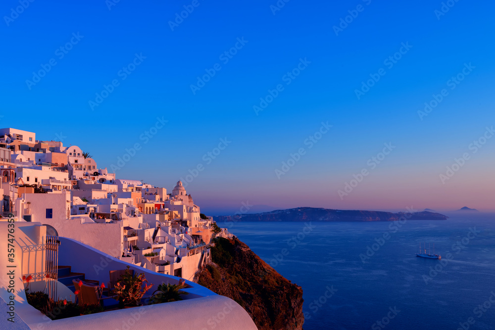 Obraz premium Before sunset in Fira