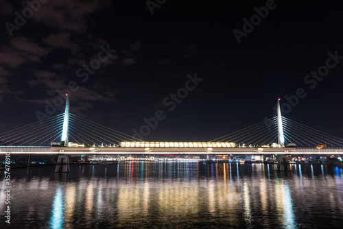 The Golden Horn Metro Bridge in Istanbul, Turkey. photo