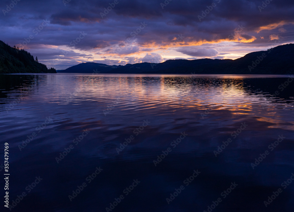 Loch Ness Sunrise Summer Clouds