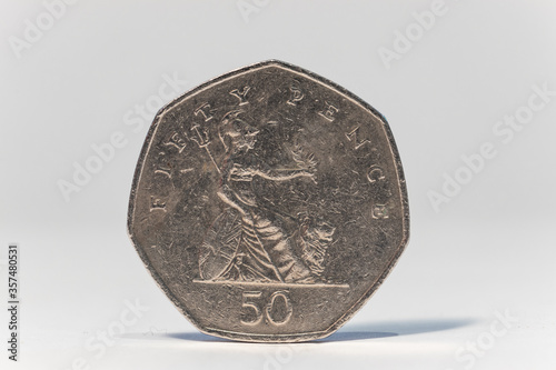 50p 50 pence piece tails