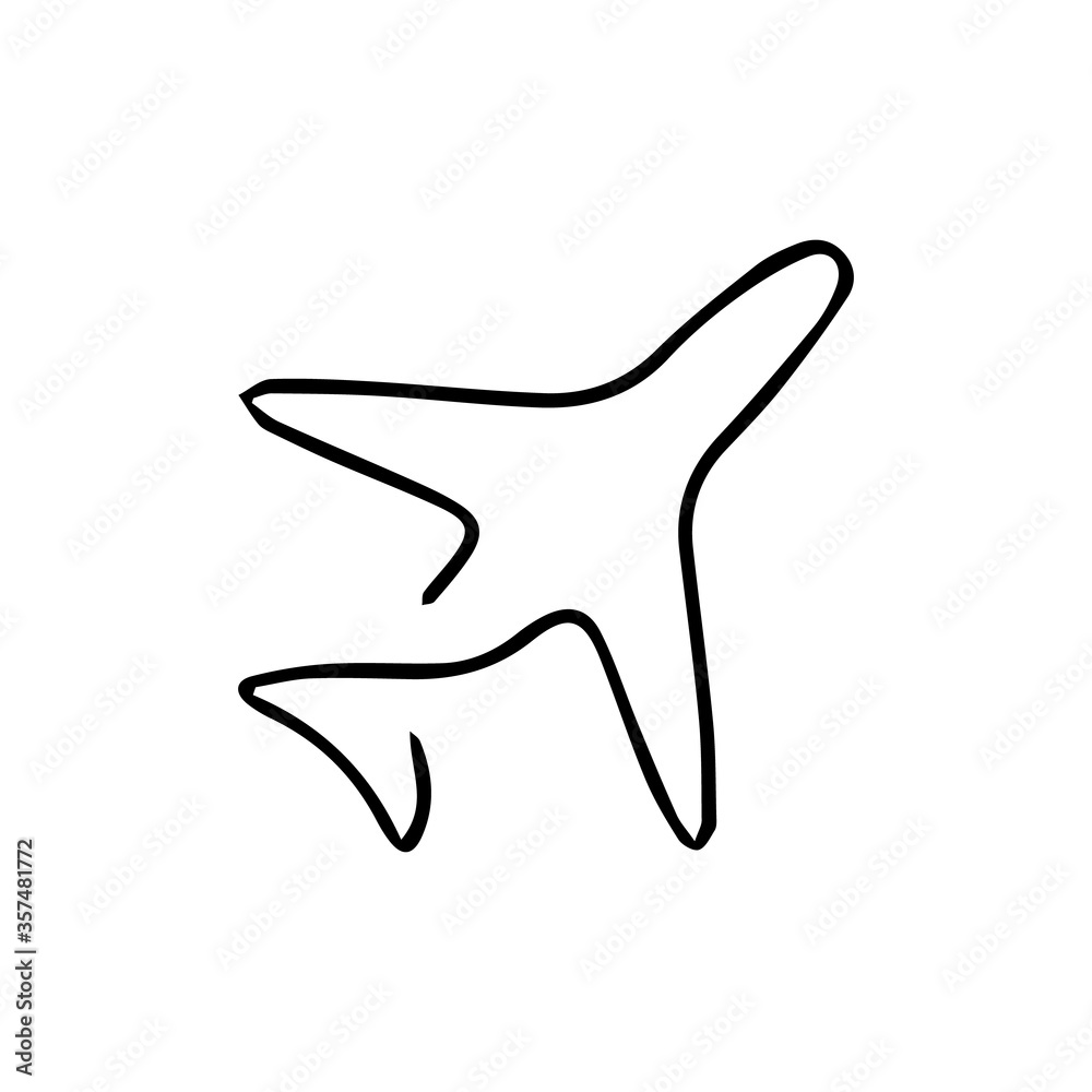 Airplane Icon in trendy flat style isolated on white background. Plane symbol for your web site design, logo, app, UI. Vector illustration, EPS10. Airplane Icon in trendy flat style isolated on white background. Plane symbol for your web site design, logo, app, UI. Vector illustration, EPS10.