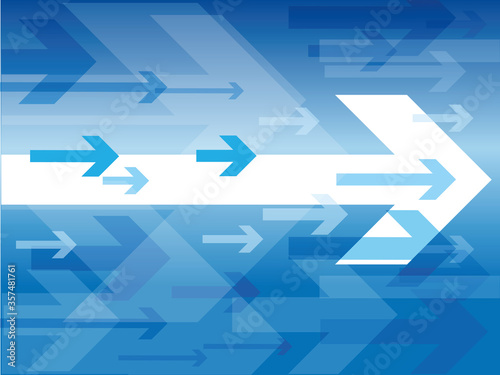 A background with a fast blue arrows . Sales or traffic speed with streaming.