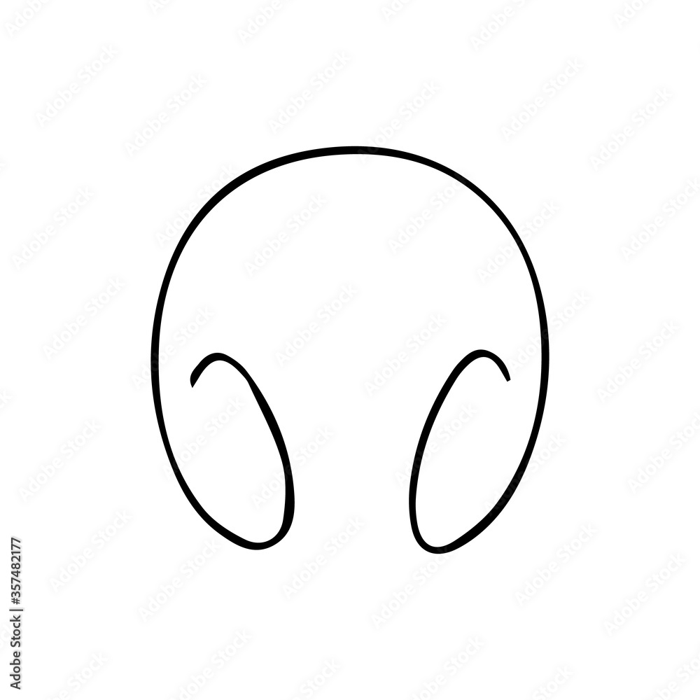 Headphone Isolated Flat Web Mobile Icon Vector Sign Symbol Button Element Silhouette Headphone Isolated Flat Web Mobile Icon Vector Sign Symbol Button Element Silhouette