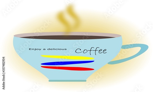 disfruta una deliciosa taza de café