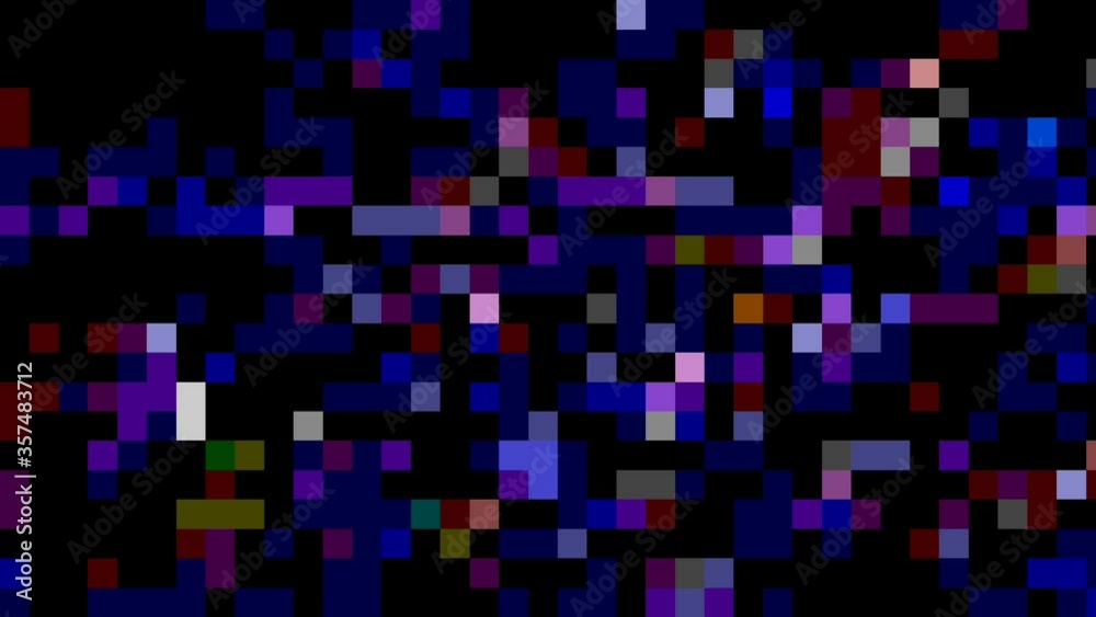 Pixel LCD Screen, Retro Computer Animation Pixel Art Digital Screen Texture, smooth moving pixel block pattern, animated background New quality dynamic motion vintage colorful retro animation