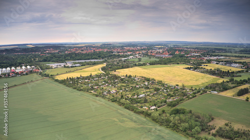 Harzvorland. Vogelperspektive.  photo
