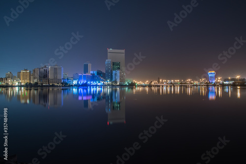 Jeddah City Center - Al Balad Night View, Jeddah Saudi Arabia photo