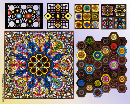 Vintage Stained Glass Collection - Southern European