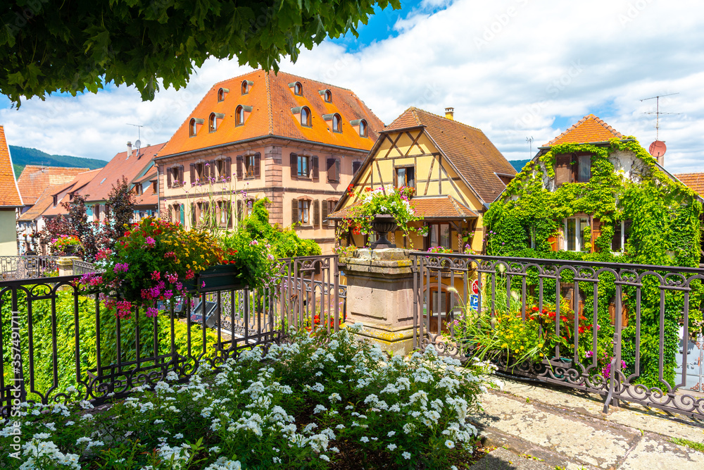 old town of Beblenheim in Alsace in France
