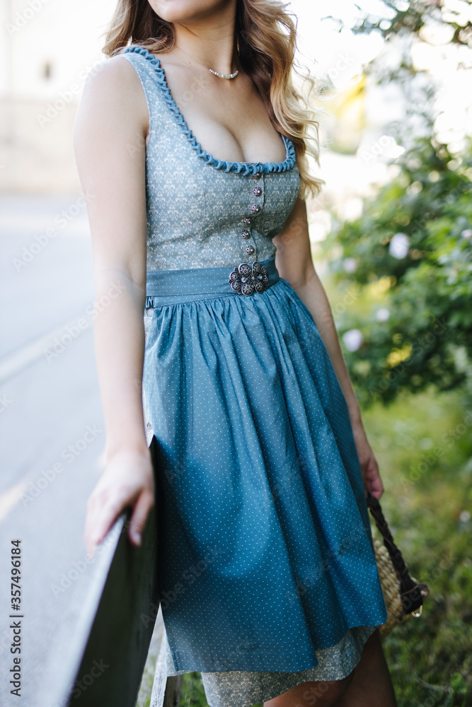 Traditional Bavarian dress called Dirndl Traditional Bavarian dress called Dirndl