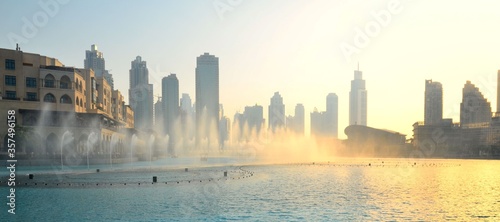 Photography Dancing fountains in Dubai