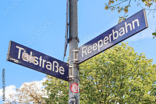 Reeperbahn Street Sign