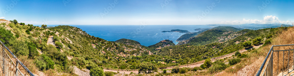 Landscape view over the French Riviera coastline, Cote d'Azur, France Landscape view over the French Riviera coastline, Cote d'Azur, France