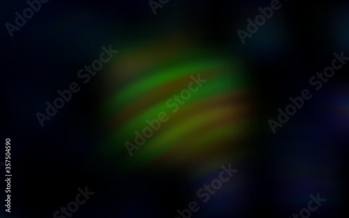 Dark Green vector background with wry lines.
