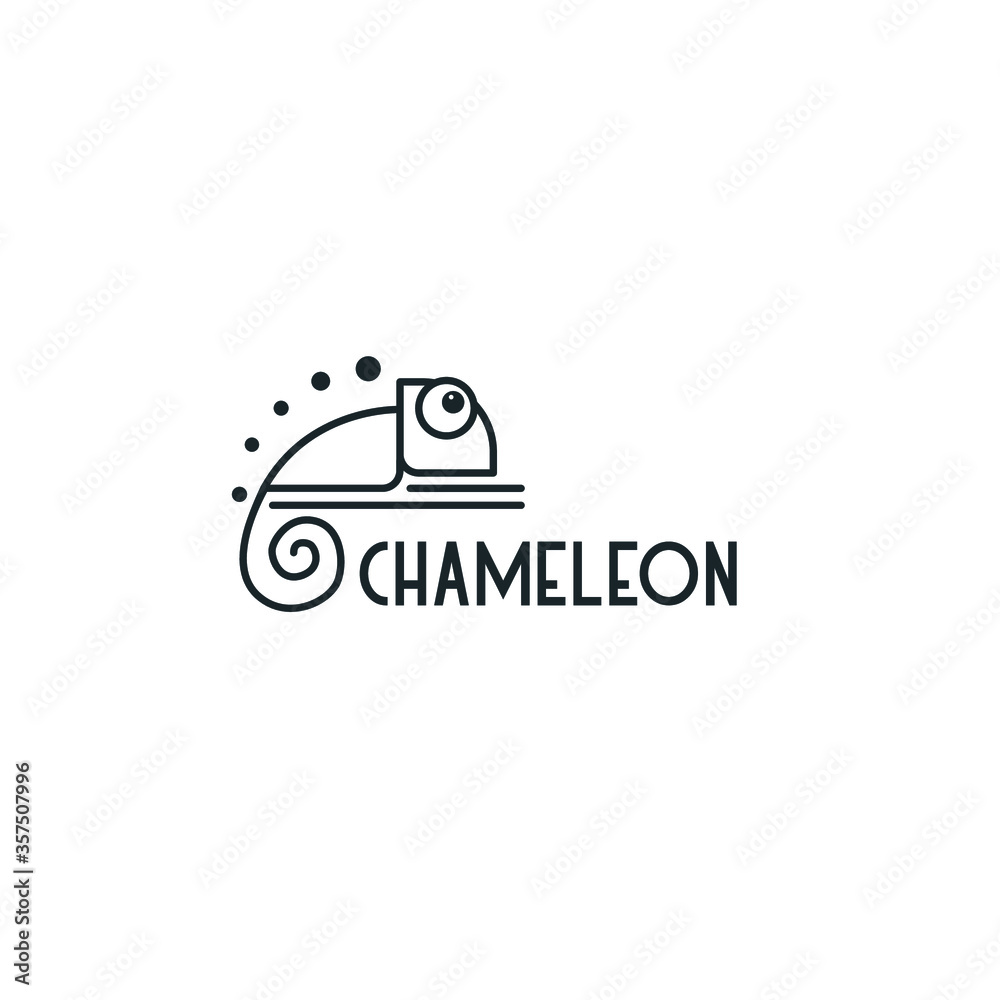 chameleon template logo design inspiration. chameleon monoline concepts Quality symbol icon vector illustration chameleon template logo design inspiration. chameleon monoline concepts Quality symbol icon vector illustration