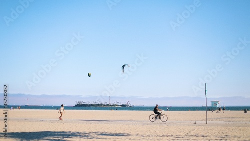 on the beach