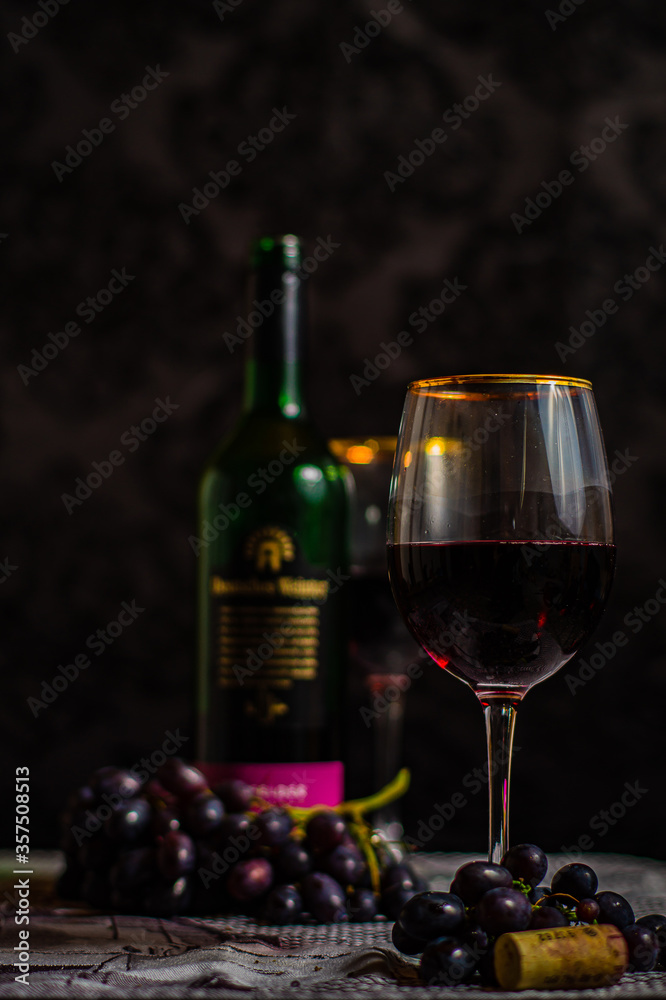 Still life with the theme of wine.