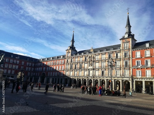 Casa de la Carnicería, located in the south of the Plaza Mayor of Madrid side, is a four-storey penthouse building, Madrid, Spain.