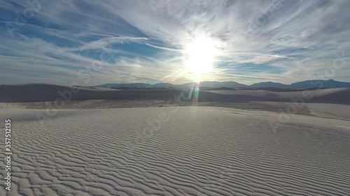 Approaching clouds in White Sands National Park Time-Lapse