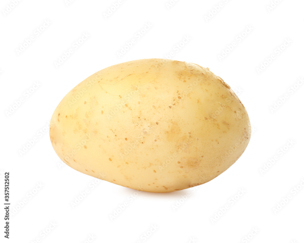 Fresh raw organic potato isolated on white Fresh raw organic potato isolated on white