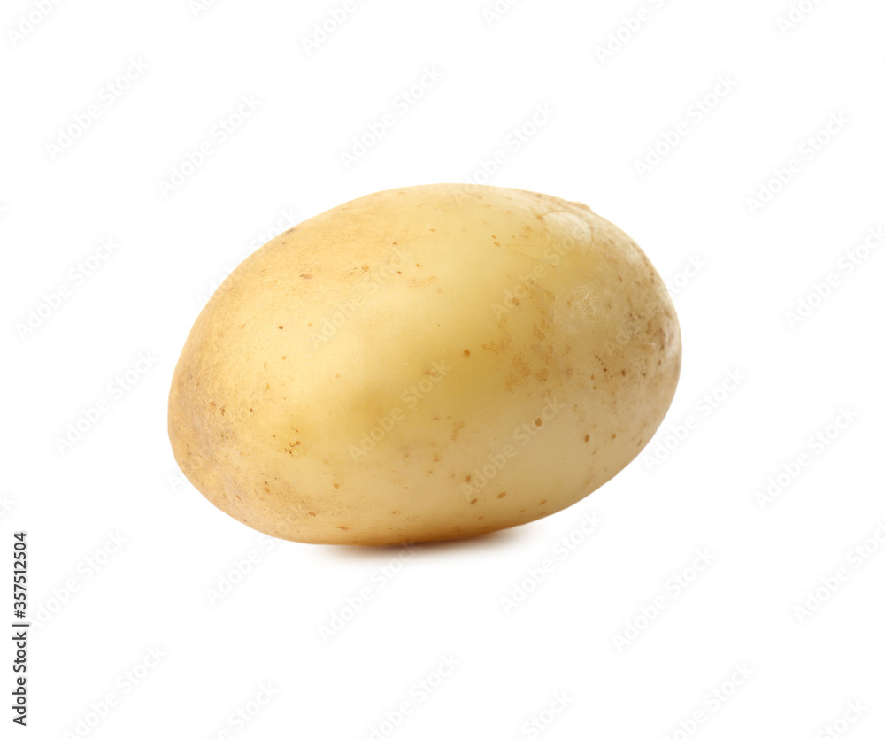 Fresh raw organic potato isolated on white Fresh raw organic potato isolated on white