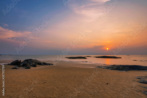 Sunset at the beach of Khao Lak. Thailand