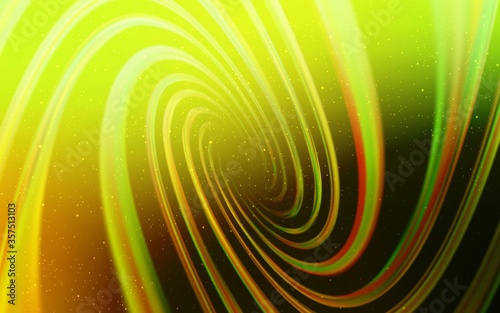 Light Green, Yellow vector texture with milky way stars.