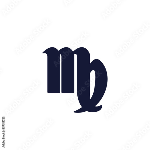 Virgo vector icon, vector color simple illustration