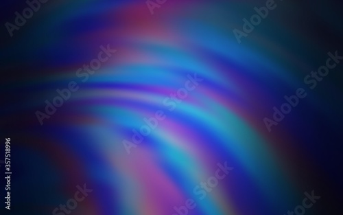 Dark Pink, Blue vector template with bent lines.