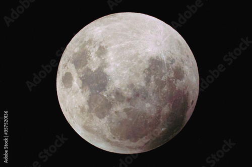 Close-Up Image Of The Full Moon