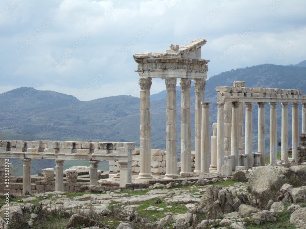 Ruined ancient acropolis