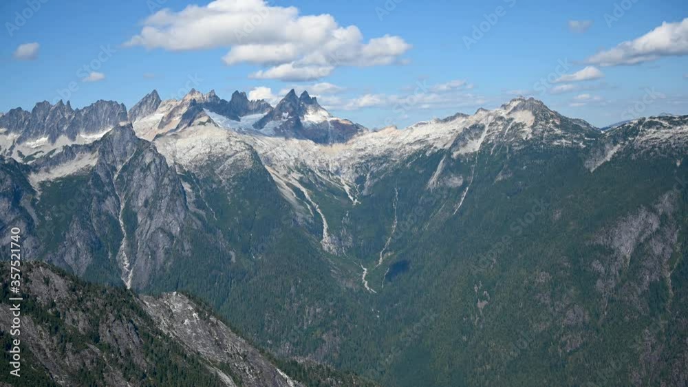 Time-Lapse of mountain peaks in North Cascades National Park Time-Lapse of mountain peaks in North Cascades National Park