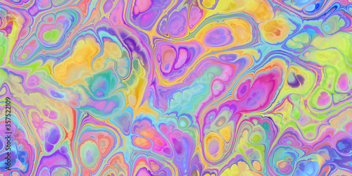 marbleized melted rainbow colors seamless tile