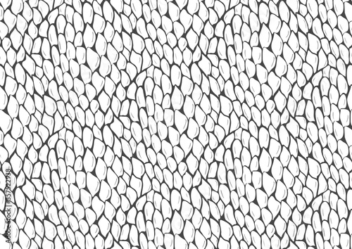 Fotografiet Abstract styled snake scales animal skin seamless pattern design
