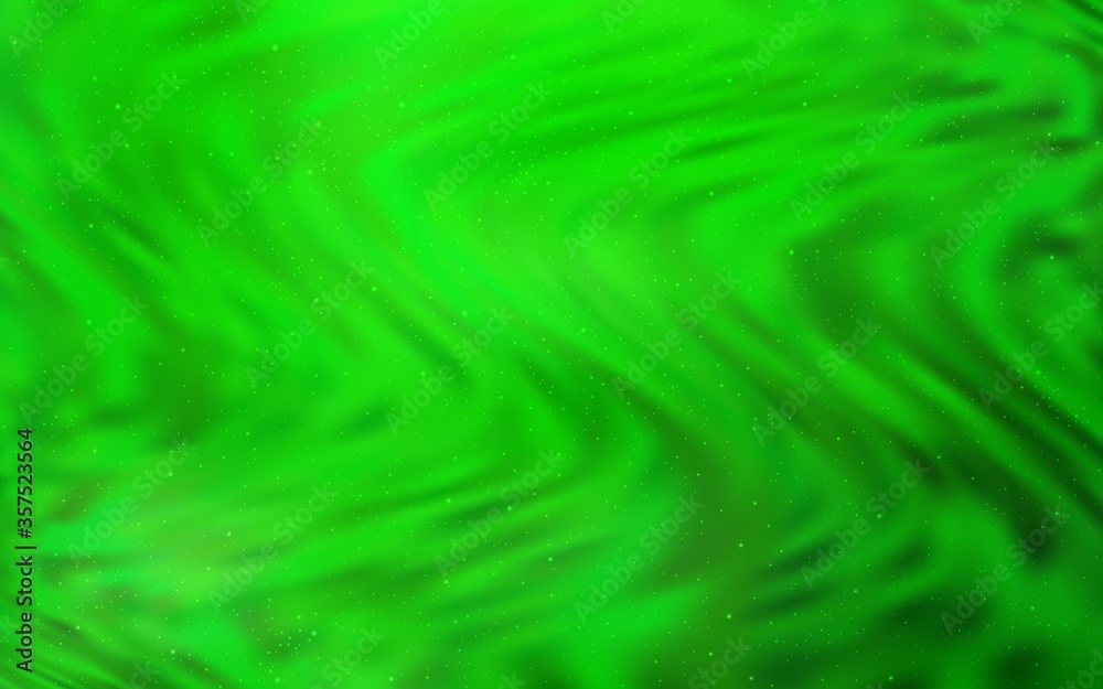 Light Green vector background with galaxy stars. Light Green vector background with galaxy stars.