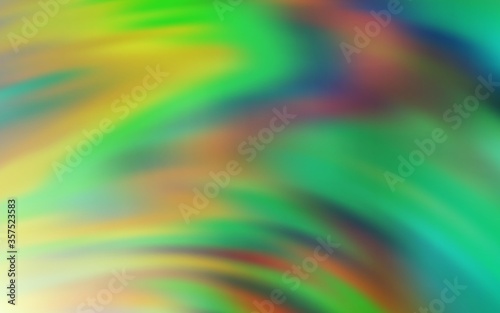 Light Green vector colorful blur background.
