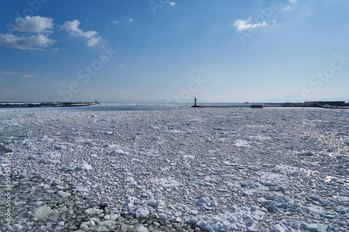 Photos 北海道　網走港の流氷